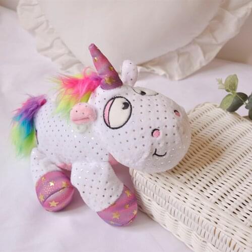 Kawaii Rainbow Unicorn Plush Toys Soft Stuffed Cartoon Animal Horse Baby Pegasus Dolls Birthday Gifts for Children Kids