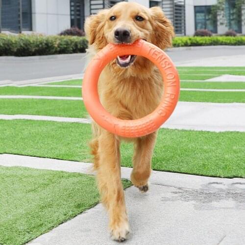 Pet Flying Discs EVA Dog Training Ring Puller Resistant Bite Floating Toy Puppy Outdoor Interactive Game Playing Products Supply