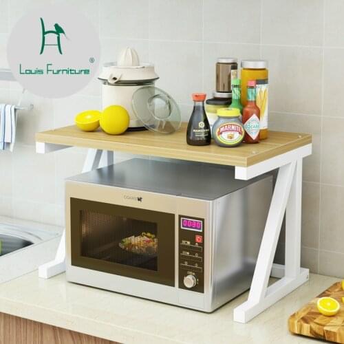 Louis Fashion Kitchen Rack Kitchen Kitchen Utensils Floor Type Multi Layer Seasoning Storage Storage Rack