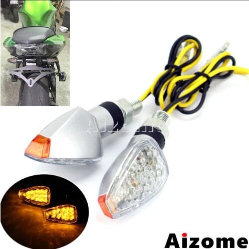 Motorcycle Homologated E1 LED Turn Signals For Yamaha Honda Suzuki Kawasaki CBR ZXR GSXR GS YZF MT09 10mm Flash Lights Blinkers