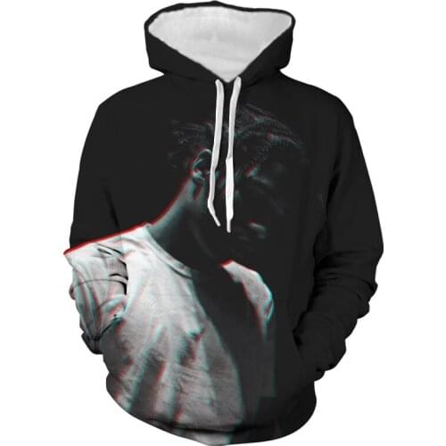 2021 Spring and autumn new rapper new album 3D printed hooded sweatshirt men and women casual hip-hop hoodie clothes