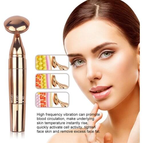Roller Vibrating Facial Massager Slimming Facial Skin Beauty Bar Pulse Firming Face Massage Lift Tightening Wrinkle Bar