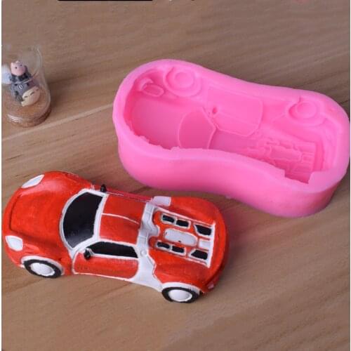 Sports Car Silicone Molds Cake Decorating Chocolate Fondant Mould Resin Polymer Clay Tools Sugarcraft Baking Moulds K382