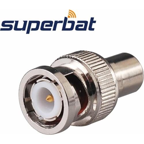 Superbat BNC-RCA Adapter RCA Jack to BNC Plug RF Coaxial Connector for Video Camera CCTV