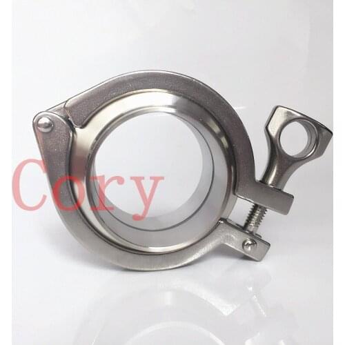 1 SET include: 2Pcs SS304 Sanitary Pipe Weld Ferrule + 1 Pc Tri Clamp + 1 Pc Silicon Gasket 38mm Pipe O/D For Homebrew