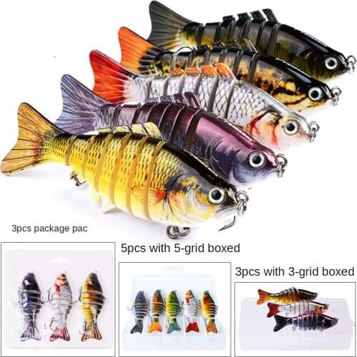 10cm Luya Bait Plastic Hard Bait 15.5g Multi-section Fish 7 Luya Bionic Bait Fake/bionic Bait
