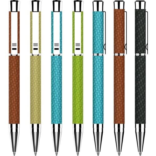 50 pcs/lot Luxury writing ballpoint pen business gift promotional metal ball pen