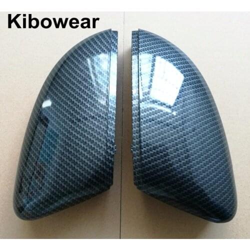 Auto Side Mirror Cover caps for Volkswagen Polo 6R 6C (Carbon look) 2010 2011 2012 2013 2014 2016 2017 Door wing replacement