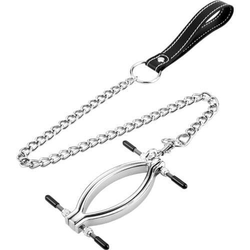 BDSM Bondage Metal Labia Clip Clitoris Stimulator Sex Clamps Vagina Speculum Adult Games Erotic Massager Sex Toys For Women