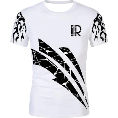 New 3D Harajuku T-shirts Hot Sale Summer White Printed T Shirt Mens T-Shirt Tops Oversized T-Shirt Short Sleeve O-Neck t-Shirts