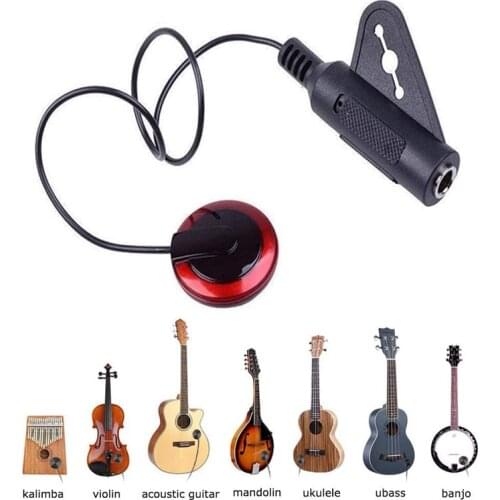 Acoustic Guitar Pickup For Stringed Instrument Guitar Violin Banjo Accessories Professional Piezo Contact Microphone Guitar
