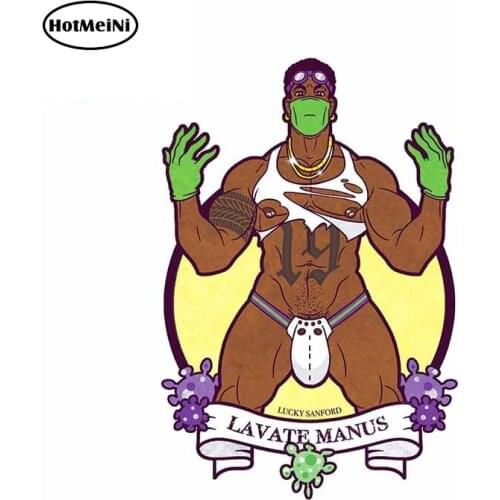 HotMeiNi 13cm x 9cm Cartoon for Gay Art Tag on Twitter Graphics Car Stickers Fashion Laptop Motorcycle Waterproof DIY Decals