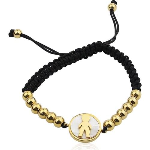 Hot Sale New Fashion Adjustable Bracelet Shells Humanoid Woman And Child The Best Gift For Woman Pulseira Bracelet fine jewelry