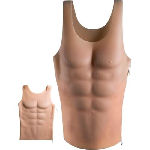 False chest muscle mens special body shaping clothes waist tight vest vest vest vest underwear sleeveless invisible zipper