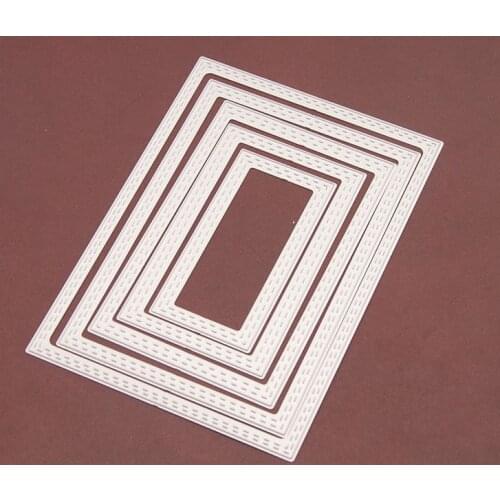 2021 New Card Box Cutting Dies DIY Scrapbooking Embossing Paper Photo Frame Stamps Crafts Template Mould Stencils