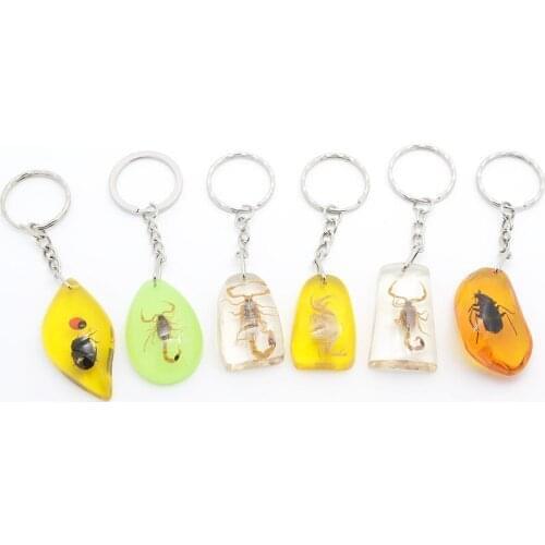 New Woman Key Holder Handbag Wallet Pendant Creative Scorpion Man Keychain Scorpion Pendant Car-Styling Car Keyring Accessory