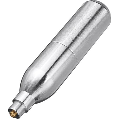 Stainless Steel Refillable 12G Non Threaded Rechargeable CO2 Cartridge Gas Cylinder Adapter Recycling