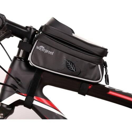 Portable Waterproof Bicycle Mobile Phone Saddle Bags Mountain MTB Bike Front Top Tube Pannier Pouch Cycling Riding Equipment