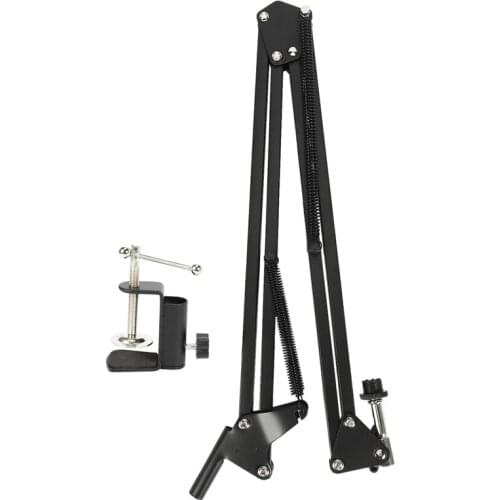 Pro Desktop Microphone Suspension Scissor Arm Microphone Stand Table Mounting Clamp for Samson Blue Yeti Snowball