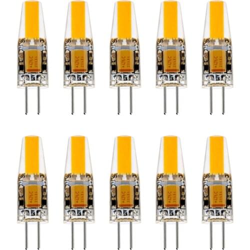 10pcs Mini G4 LED COB Light ACDC12V 220V LED Bulb Lampada 360Beam Angle Replace 20/40W Halogen Lamp Spotlight Chandelier Light