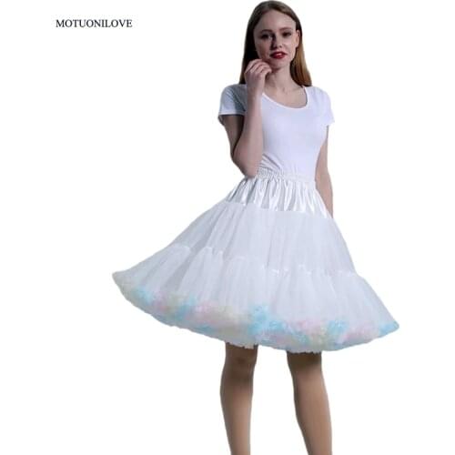 Free Swing Vintage Tutu 22" Underskirt Petticoat Crinoline Fancy Net Skirt Rockabilly Short Dress 55 CM Wedding Bridal Petticoat