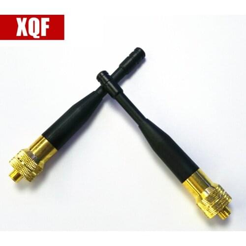 XQF 2PCS Hot selling SMA-F Female Single Band UHF Antenna Metal Head for BAOFENG BF- UV5R BF-777S BF-888S two way radio