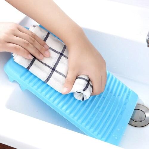 Yooap Plastic non-slip mini small washboard home wash clothes hand hold slab thickening