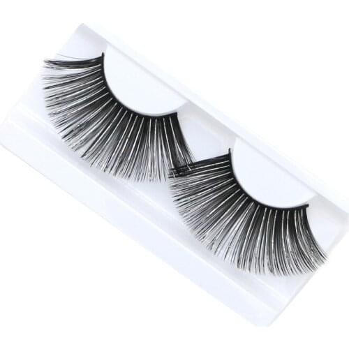 1 pairs Long silver wire stage artistic exaggeration Halloween performance false eyelash eyelash Makeup Tools KZ054