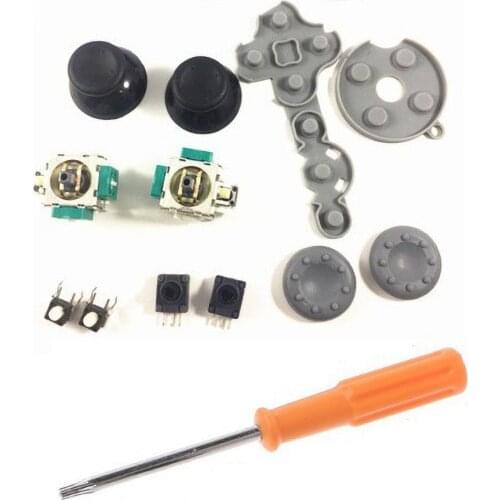 13Pcs 3D Analog LBRB LTRT Joystick Switch Repair Parts Kit for Xbox 360 Slim