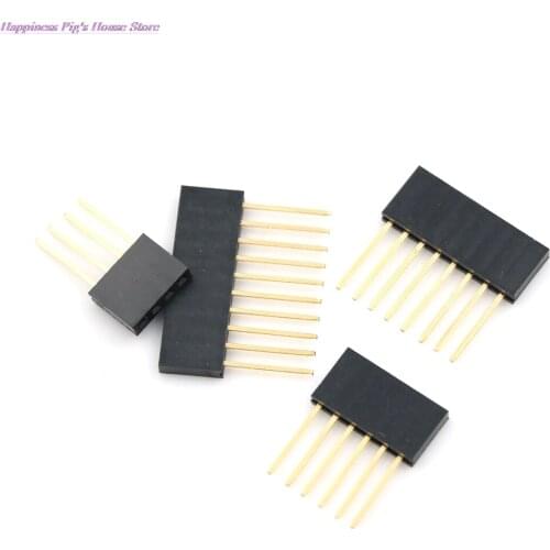 4/6/8/10 Pin 2.54 Mm Stackable Long Legs Femal Header 10pcs