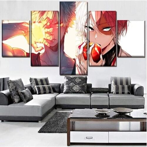 5 Piece Wall Art Canvas Anime Manga Prints Figure Sukochi Posters And Pictures Modern Home Living Room Decoration Paintings