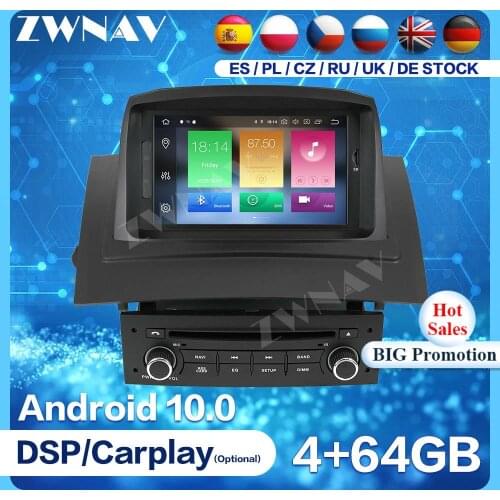 Android 10 Screen For Renault Megane 2 Fluence 2002 2003 2004 2005 2006 2007 2008 2009 Audio Radio Stereo Multimedia Player Unit