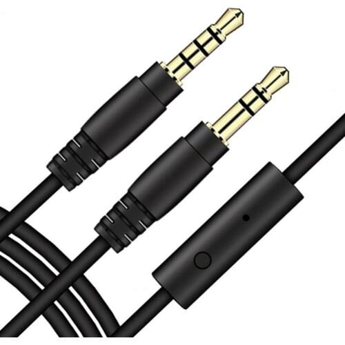 Audio Cable Anti-interference Stable Transmission Good Sound Effect 3.5mm Male to Male Headphone Audio AUX Cable for Car