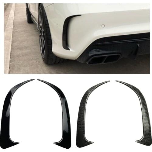 Car Rear Splitters Rear Bumper Spoiler Splitter Trim Canard Insert Cover Trim Car Exterior Spoiler for Replace Decorative