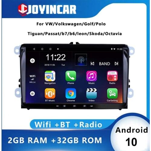 JOYINCAR Car Multimedia MP5 Player 2 Din Car Radio GPS Auto Stereo Android 9" For Skoda/Seat/Volkswagen/VW/Passat b7/POLO/GOLF 5