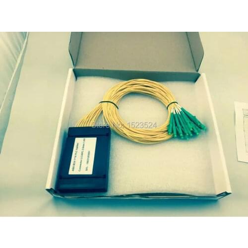 Free Shipping 2.0mm 1x32 ABS Box LC Fiber Optical PLC Splitter with LC/APC Connector