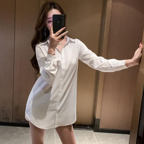 Blouse Women Long Sleeve White Shirt Sexy Skirt Top Womens Loose Shirt Blusas Mujer De Moda