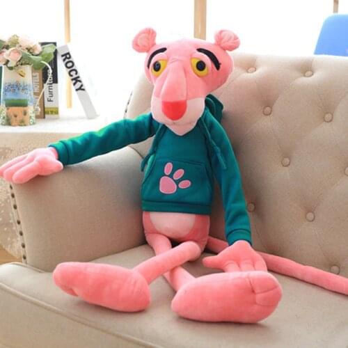 55-130cm High Quality Giant Baby Toys Plaything Cute Naughty Pink Panther Plush Stuffed Doll Toy Home Decor Girl Kawaii Gift