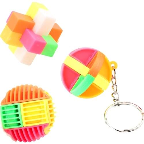 IQ Brain Teaser Kong Ming Luban 3D Lock Interlocking Burr Puzzles Game Educational Learning Toy For Adults Kids Lu ban lock