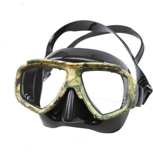 New Style Diving Mask Snorkeling Army Fan Camouflage Mask Silicone Optical Lens Mask Snorkeling