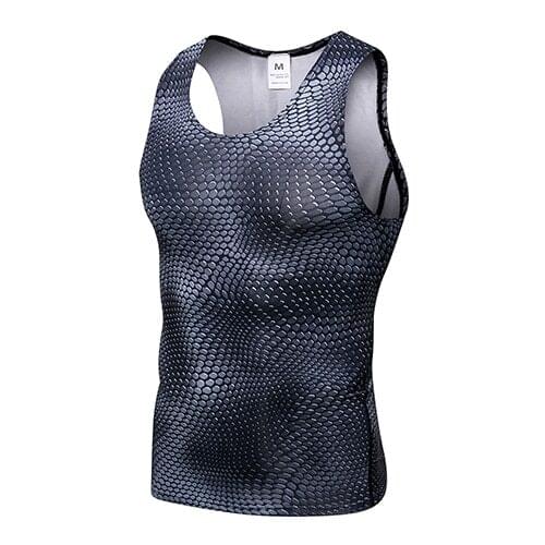 Men Quickly Dry Sleeveless Gym Clothing Workout Running Vest Sports Shirt Men Compression Fitness Tights Tank Top