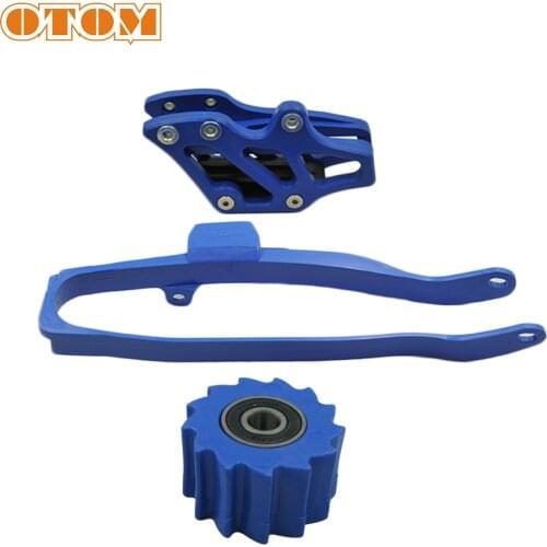 OTOM Motorcycle Chain Slider Plastic Guard Guide Flat Fork Glue Sprocket For YAMAHA WR250F WR450F YZ250F YZ250FX YZ450F YZ450FX