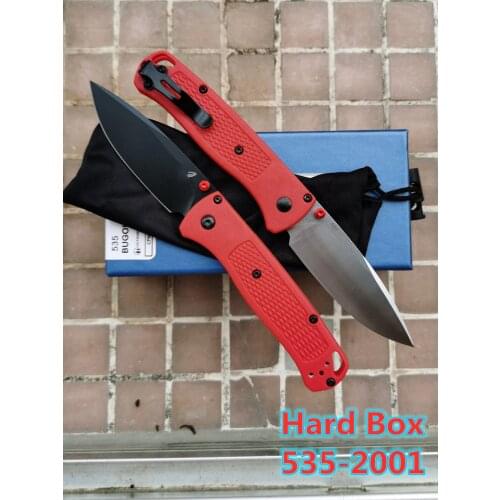 Hard Box 535 / 535BK-2001 Nylon Fiber Handle Mark S30v Blade Folding Pocket Survival EDC Tool kitchen Camping hunt outdoor knife