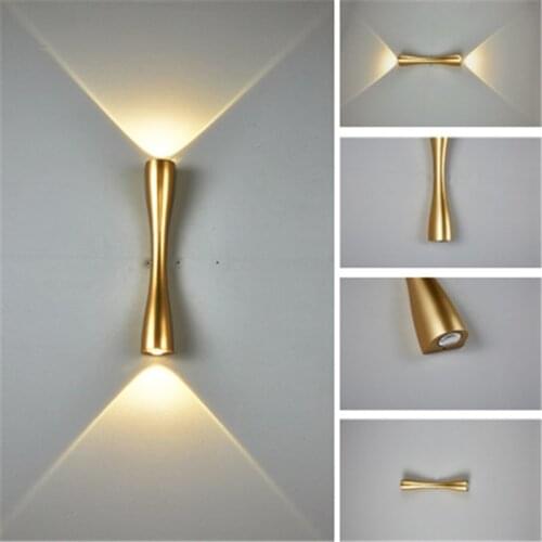 Modern Minimalist LED Wall Lamp Outdoor Waterproof IP65 Hotel Aisle Corridor Door Courtyard Bedside Stairs Long Horn Wall Lamp