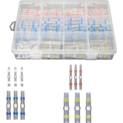 Thermal Shrinkage Electrical Wires Connector Solder Extrusion Terminals Block Cable Termination Wireway Clamping 250Pcs
