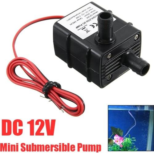 Ultra-quiet Mini Brushless Submersible Water Pump for Fish Tank Aquarium Circulating DC 12V 4.2W 240L/H