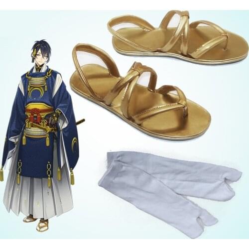 Unisex Anime Cos Mikazuki Munechika Cosplay Costumes Boots Shoes Custom Made