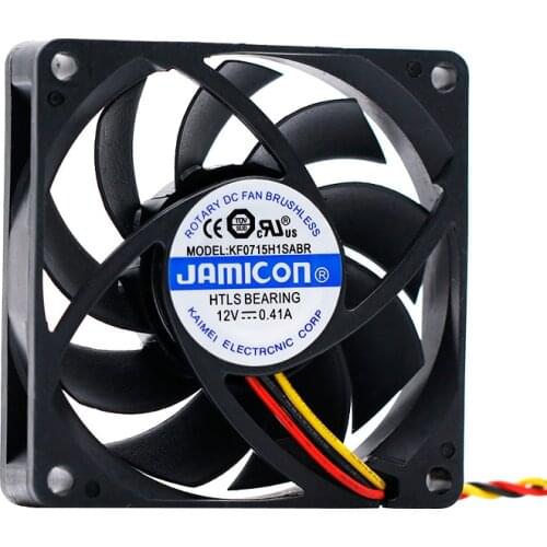 For jamicon KF0715H1SABR 7CM 70mm dc 12V 0.41A Ups C1K C2K C3K Power cooling Fan