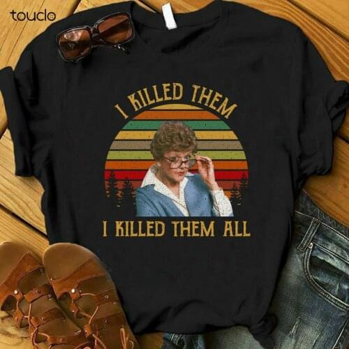 Vintage I Killed Them All Murder She Wrote Jessica Fletcher Shirt Unisex S-3XL
