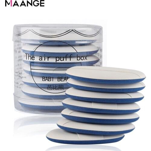 MAANGE 7Pcs Air Cushion BB Cream Puff Makeup Foundation Latex Puff Facial Smooth Cosmetic Powder Puff Applicator Puff Beauty HOT